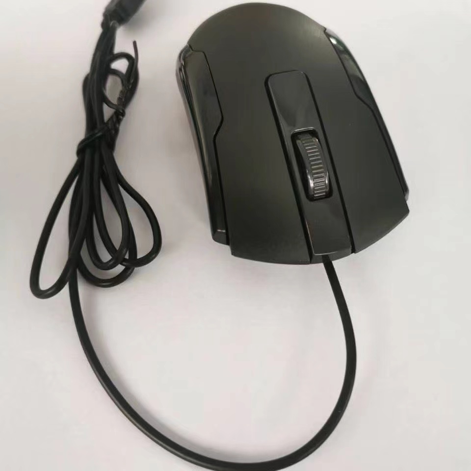 USB optical wired mouse detail image 2 for desktop and laptop use in office and home