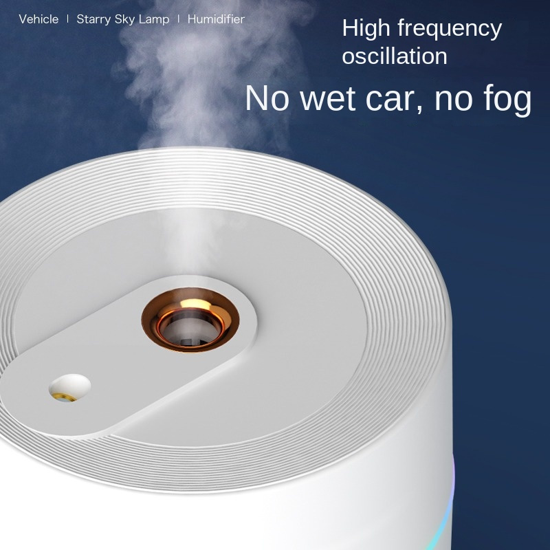 Starry Sky Projector Humidifier — Side View (showing mist output)