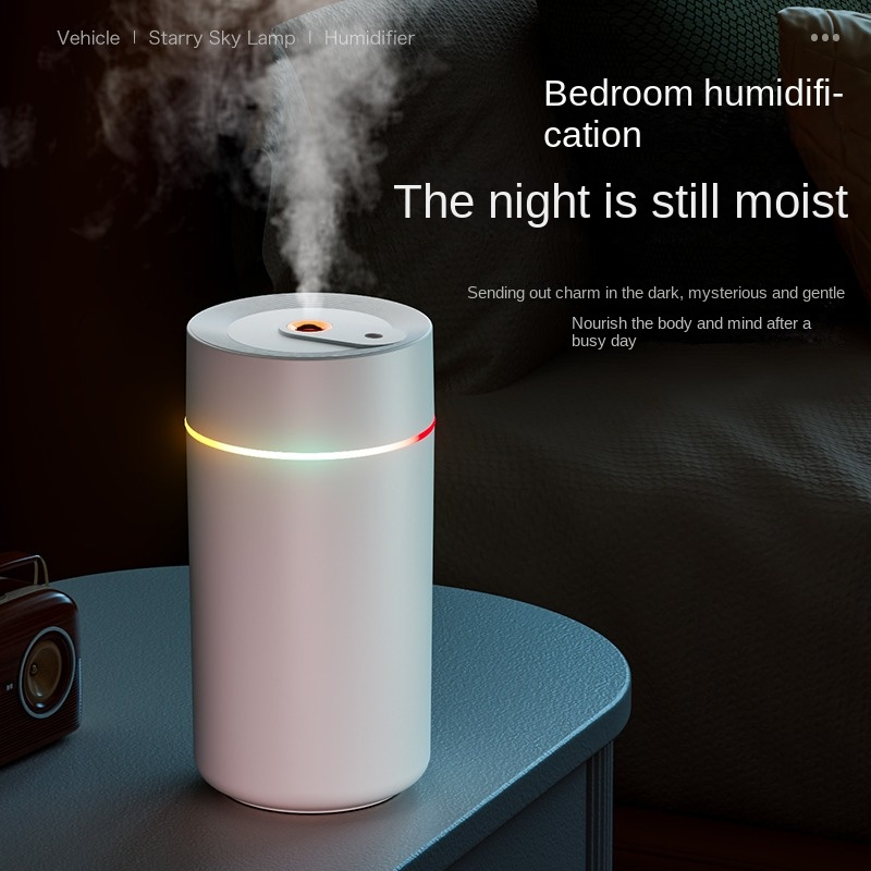 Starry Sky Projector Humidifier — Size Comparison with Smartphone
