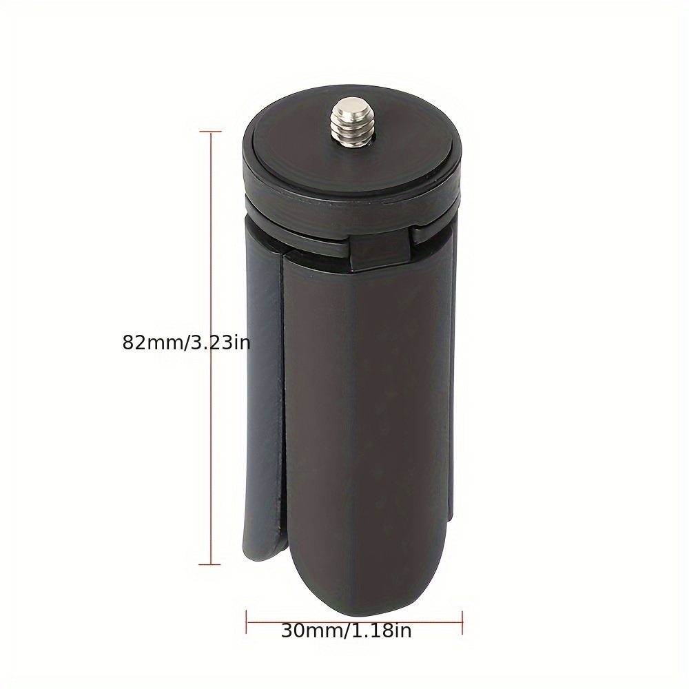 Mini Tripod for DJI Pocket 3 & 2, GoPro Action 2, DJI OM 5 / 4, OSMO Mobile 3 — Side View with Adjustable Legs