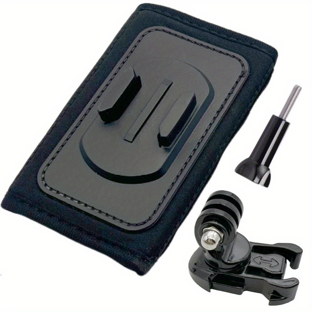 Close-up of backpack shoulder strap showing ABS buckle and quick-release button