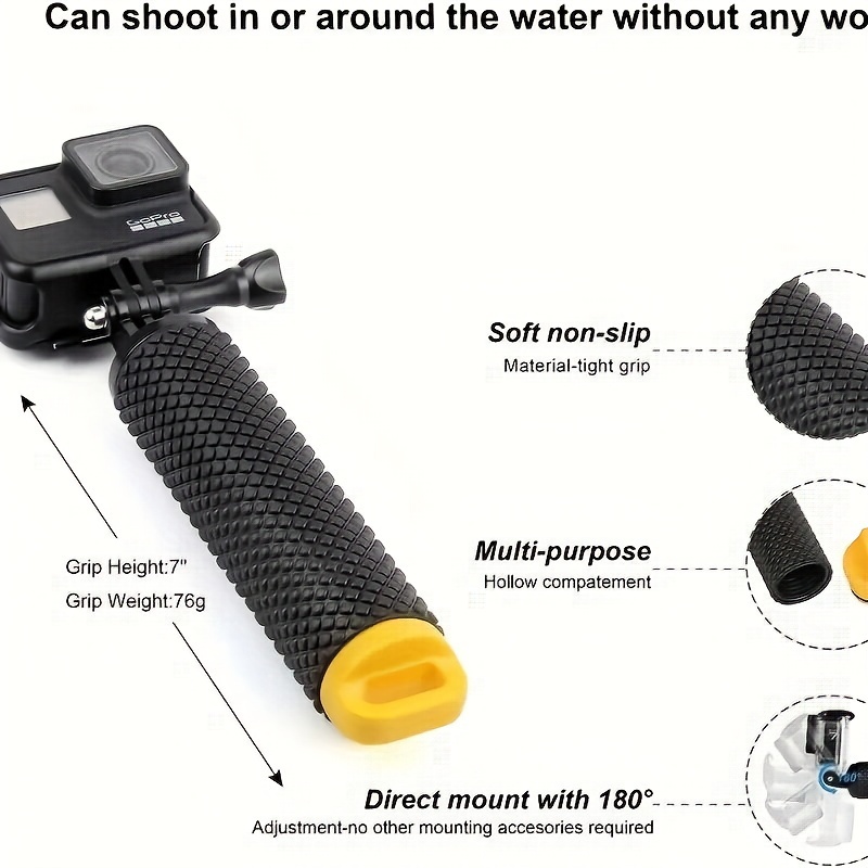 GoPro Hero Neutral-Buoyancy Grip – Wrist Strap Attachment