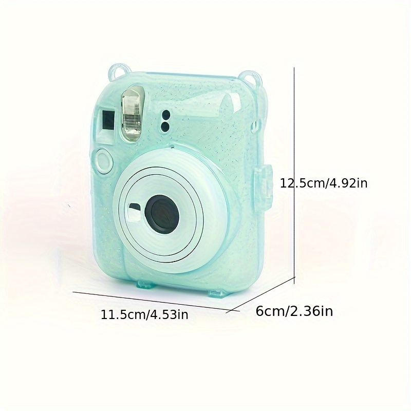 Transparent shell highlighting camera's aesthetic design