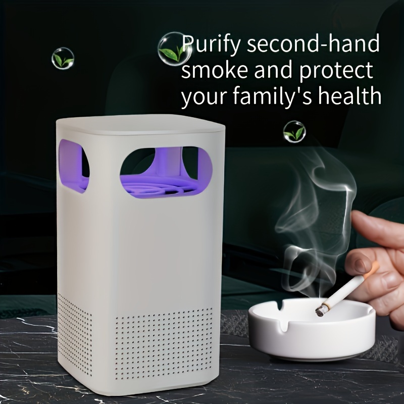 Front view of USB Air Purifier — compact design, ideal for desks or nightstands