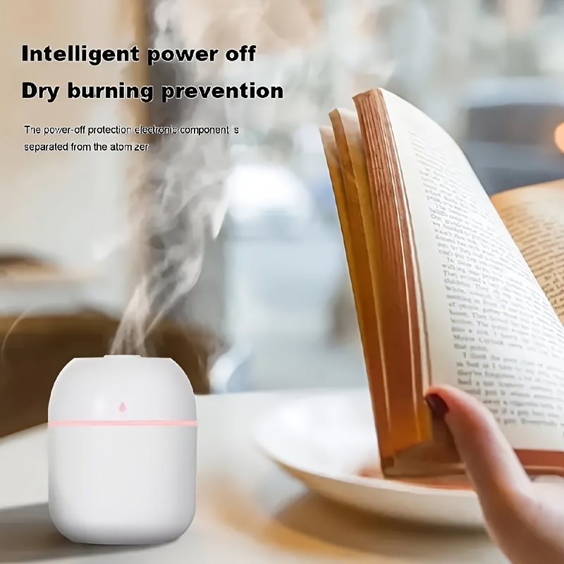 Side view of compact 7.44 oz USB car & indoor humidifier