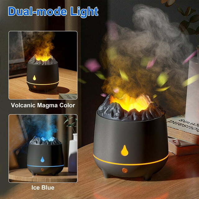 400ml Air Humidifier & Essential Oil Diffuser Mist Effect Room Decoration Detail Image 0