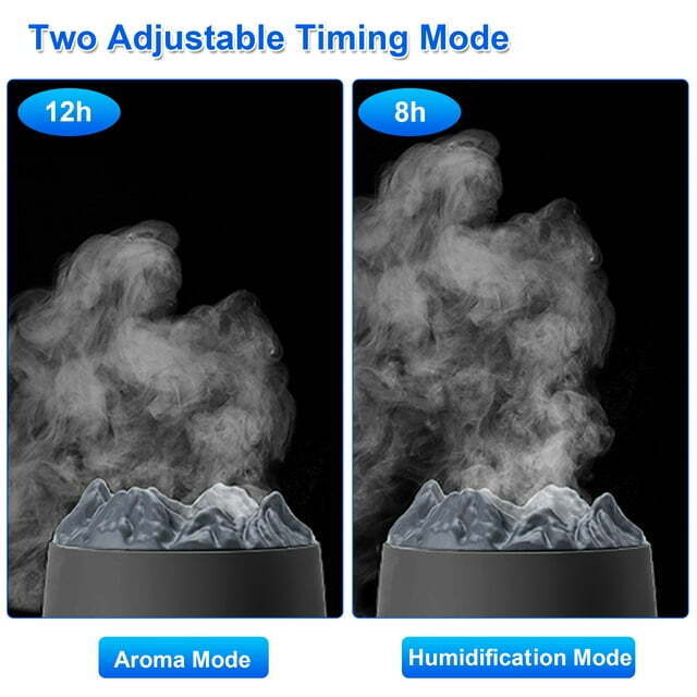 400ml Air Humidifier & Essential Oil Diffuser Mist Effect Room Decoration Detail Image 1
