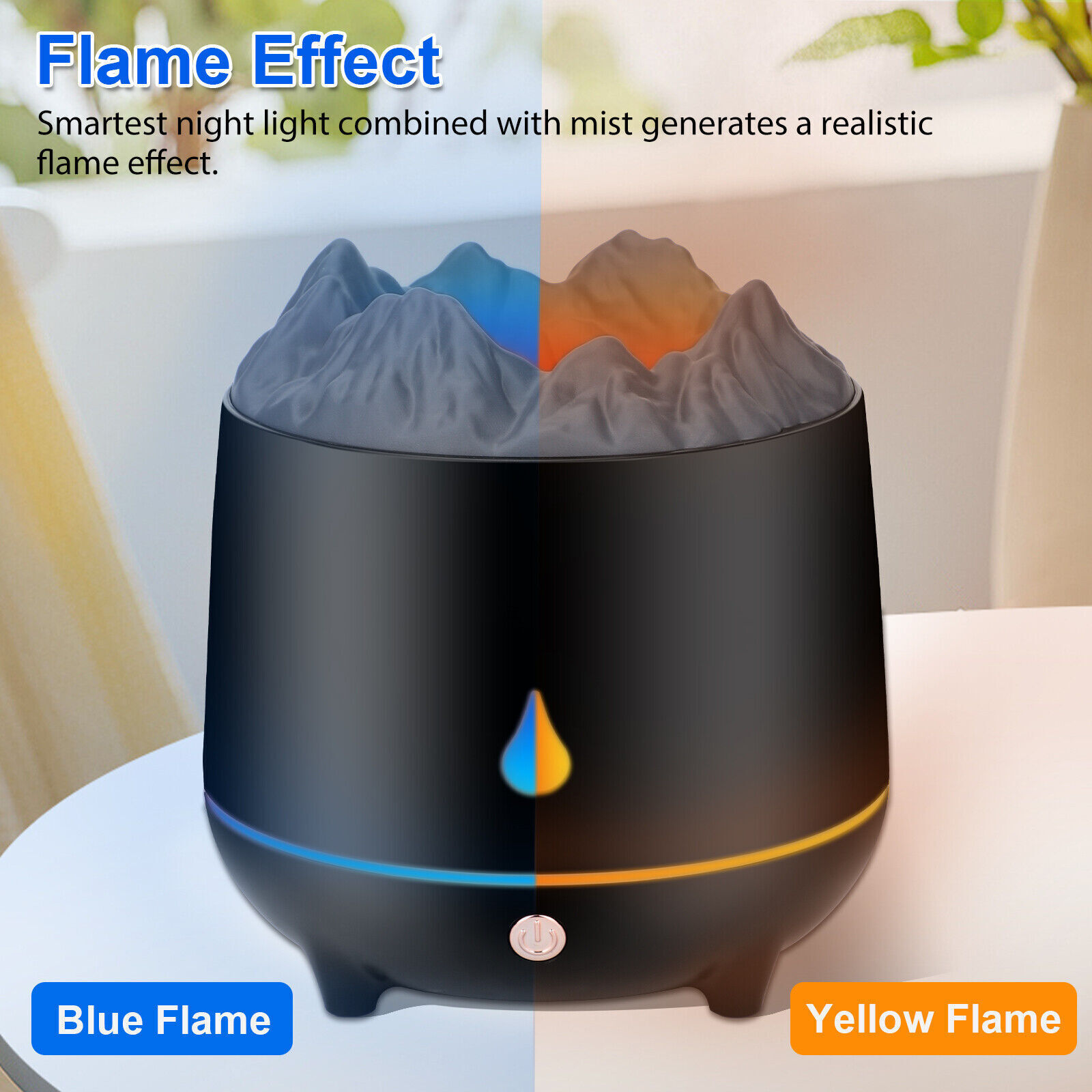 400ml Air Humidifier & Essential Oil Diffuser Mist Effect Room Decoration Detail Image 3