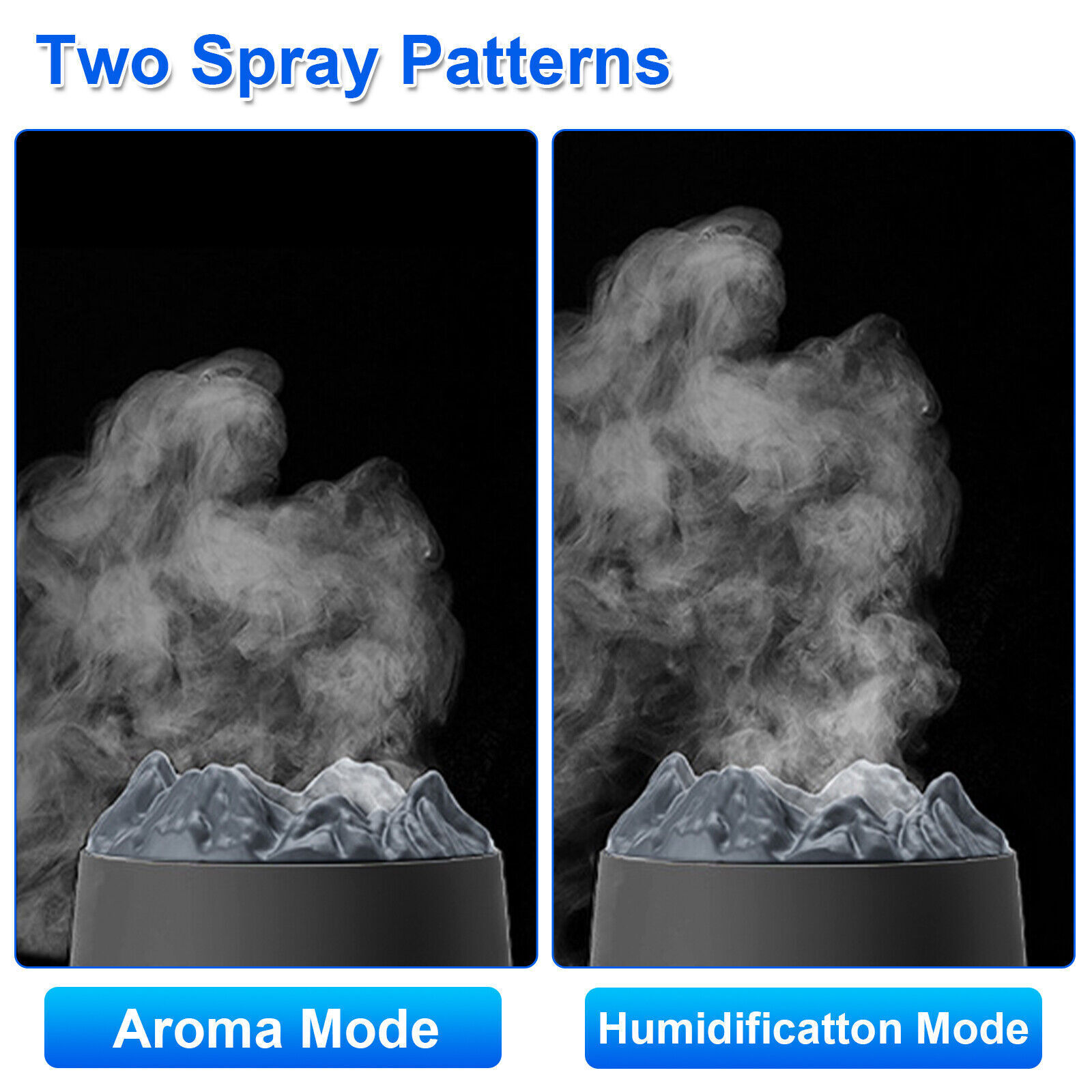 400ml Air Humidifier & Essential Oil Diffuser Mist Effect Room Decoration Detail Image 6