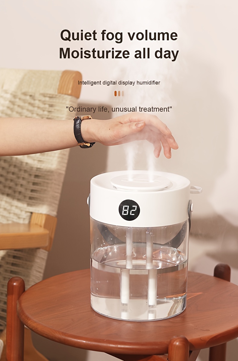Front view of large-capacity silent humidifier with digital display
