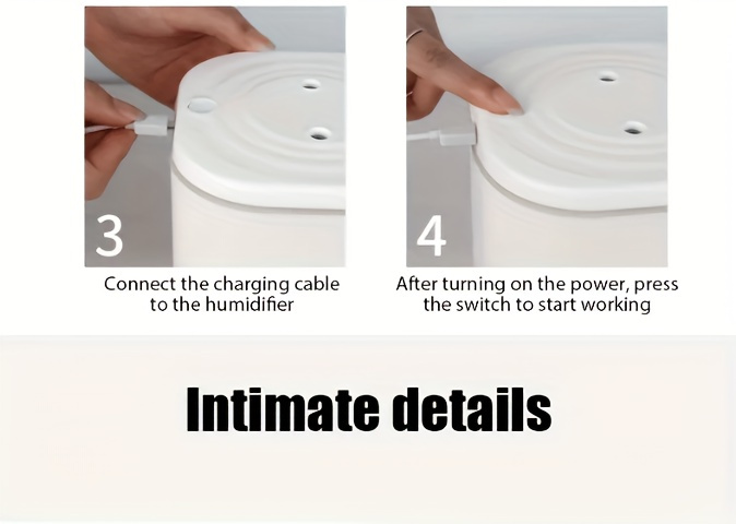 2L USB Portable Dual-Mist Quiet Aromatherapy Humidifier with Night Light and Auto-Shutoff, Ideal for Home & Travel 4
