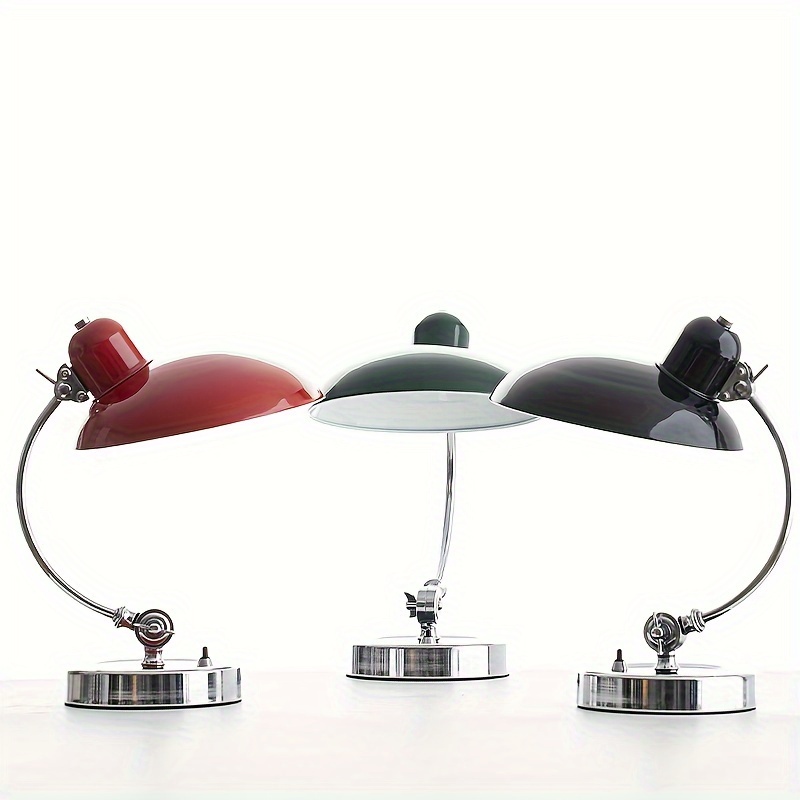 Retro Desk Lamp Nordic Vintage Luxury Bedside Adjustable Warm Light Non-Slip Pad Bedside Living Room Lighting Study Lamp Hotel Decor Home Lighting Office Decor Danish Retro Detail View 0