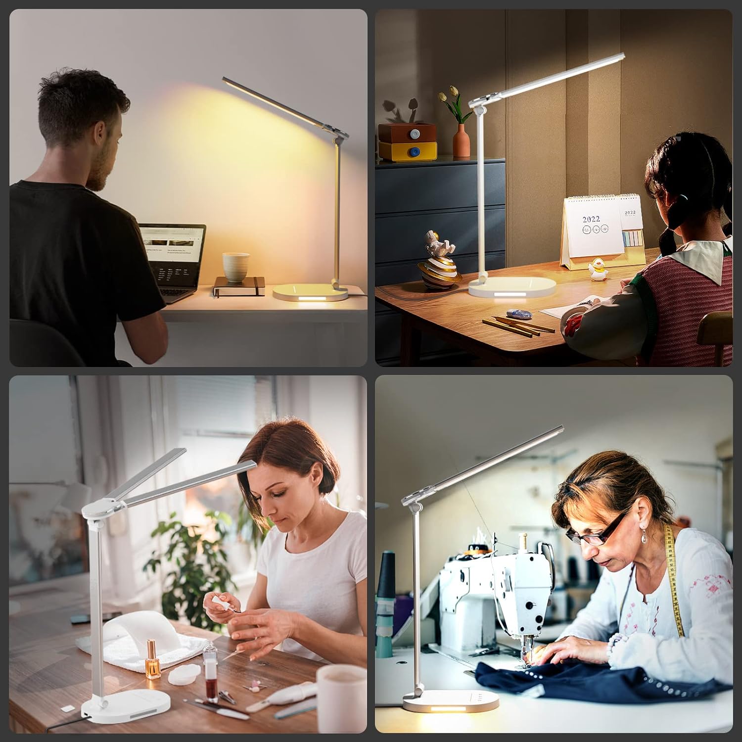 Multi-scenario use: reading, writing, and device charging