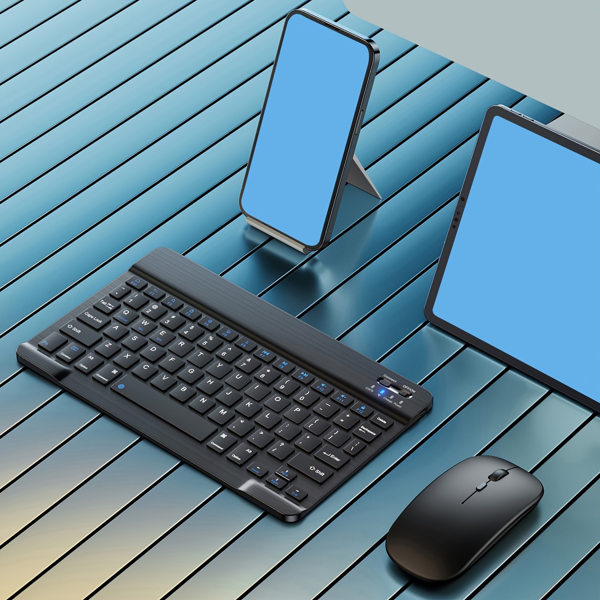 Paired with smartphone for mobile input