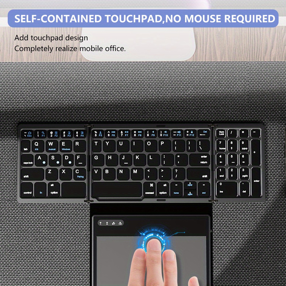 Keyboard paired with smartphone demonstrating smooth typing experience