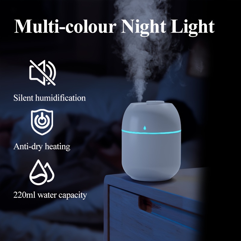 desktop humidifier portable humidifier ambient holiday gift suitable for families bedrooms living rooms office details 2