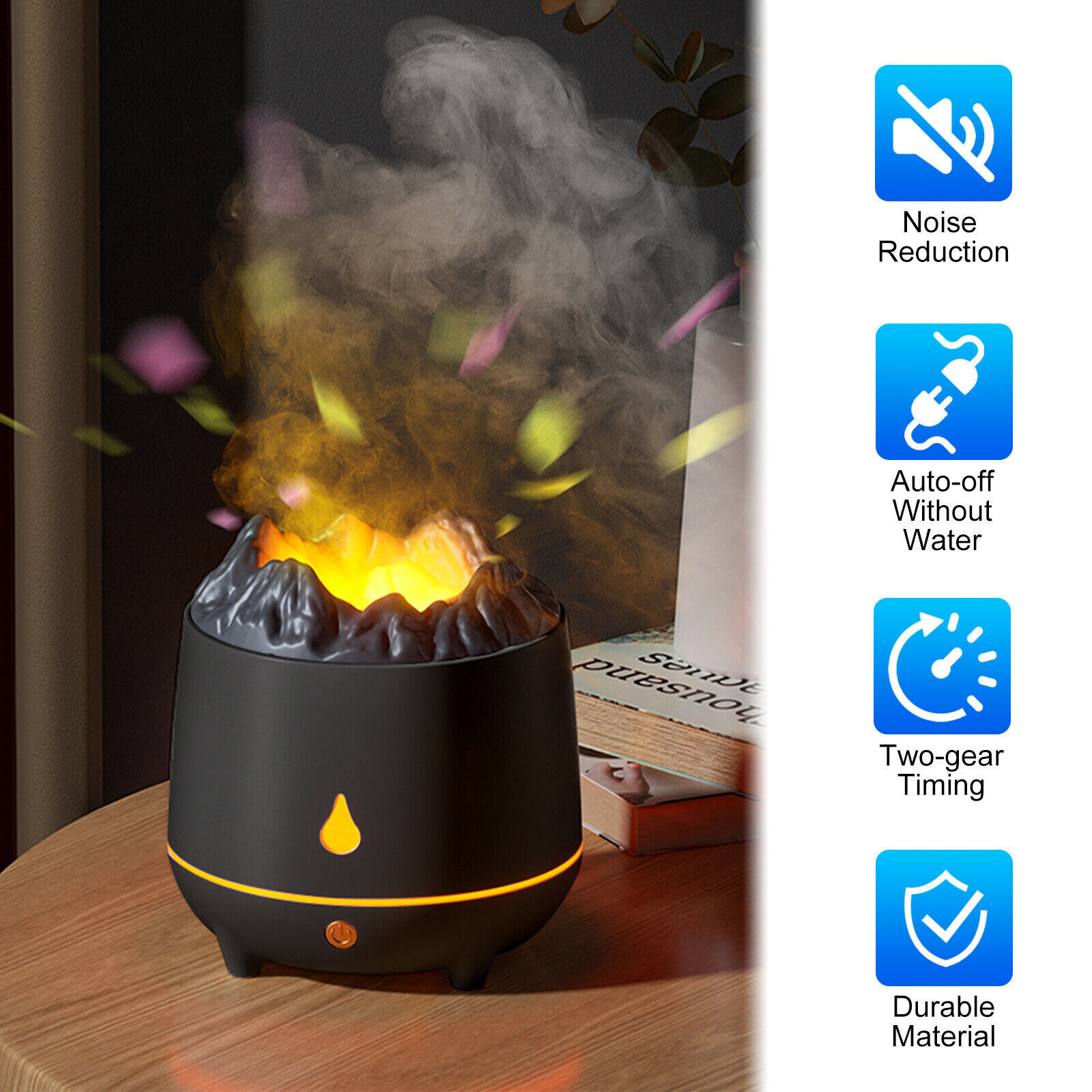400ml air humidifier essential oil diffuser mist room decor details 10