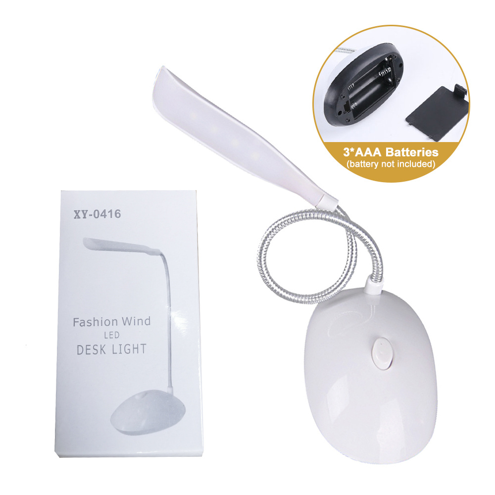 1pc led desk light table lamp reading 3xaaa battery desk lamp mini eye protection office bedroom bedside led study table details 8