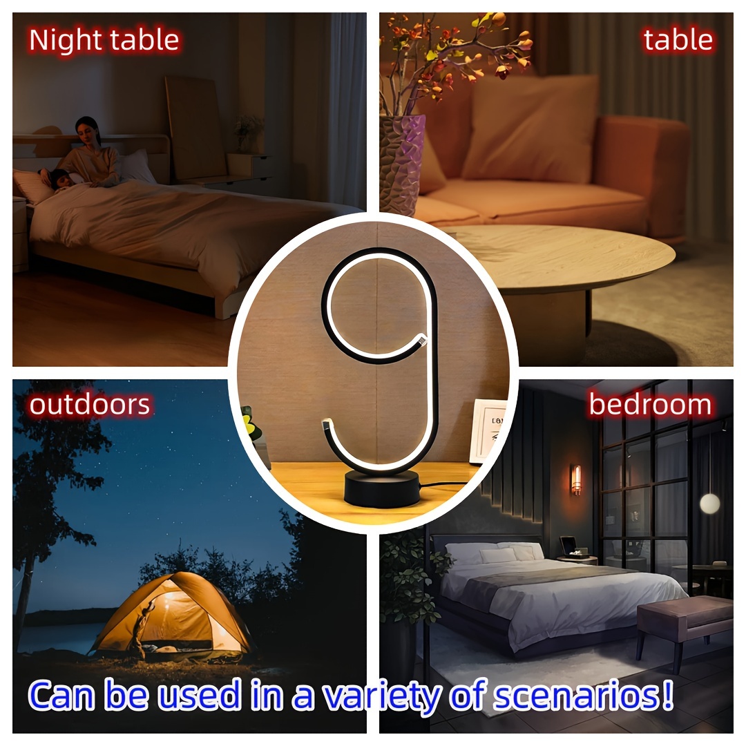 aluminum led desk lamp with adjustable 3 color lighting usb powered for office decor details 4