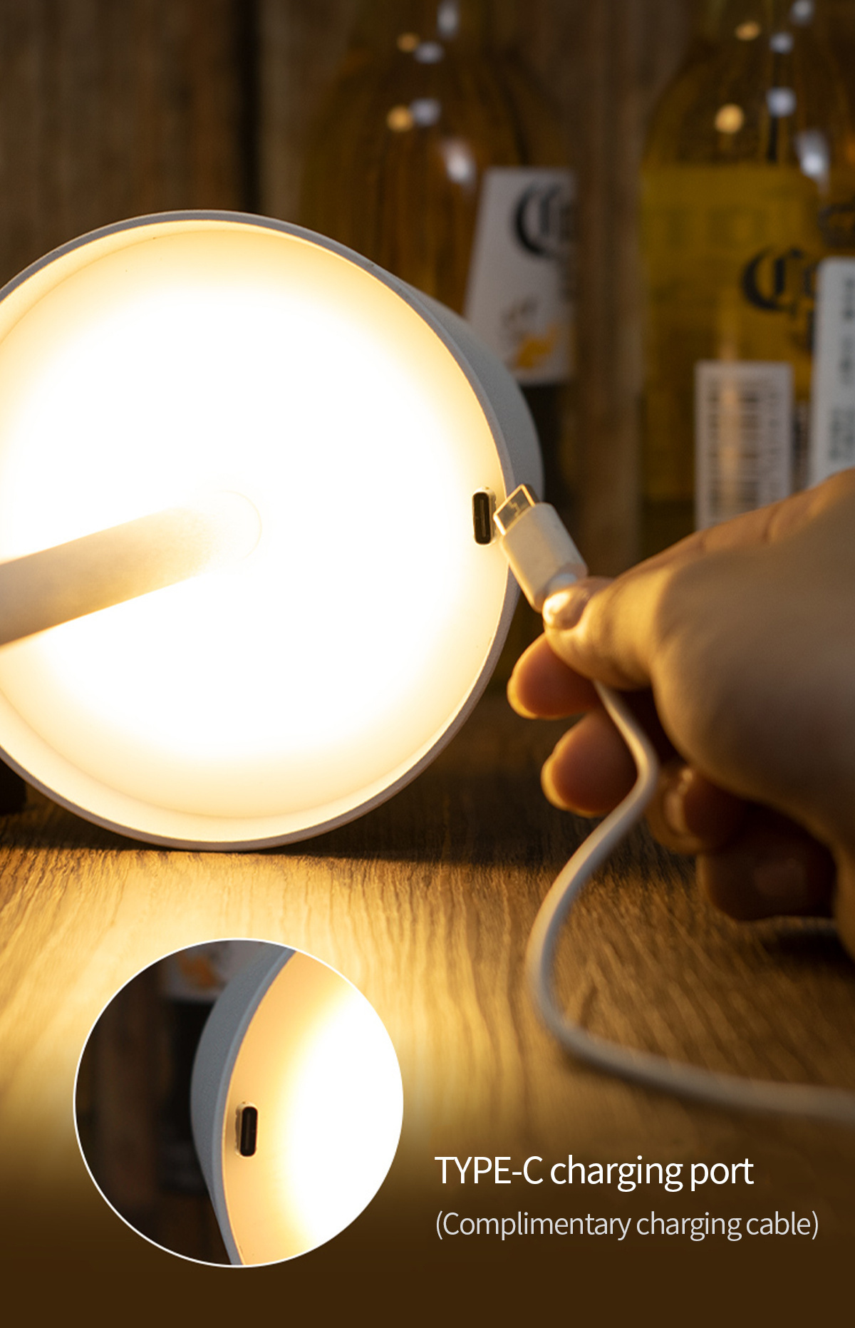 led desk lamp bar restaurant wireless table lamps study office lamp with usb charging details 5