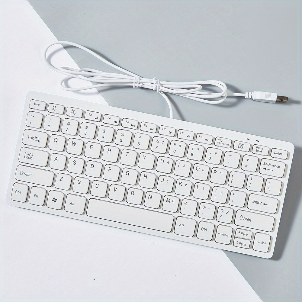 notebook computer mini keyboard with wired usb resembling a chocolate keyboard details 8