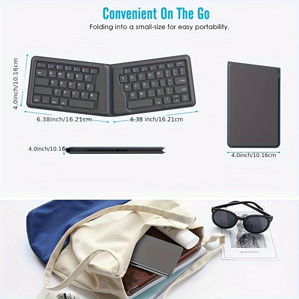 foldable 166 wireless keyboard details 1